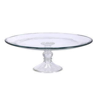 Royal Leerdam Cake Plateau Glas zu Fuß 33 cm x 12,2 cm