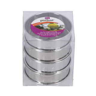 Patisse Tortenringe 4er Set 8 cm Edelstahl