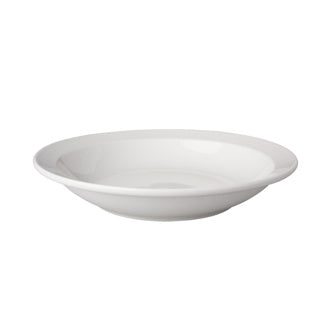 Diep bord 21.5 cm porselein wit | 6 stuks