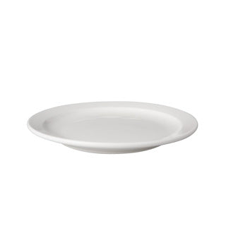 Bord 21 cm porcelein os wit | 6 stuks