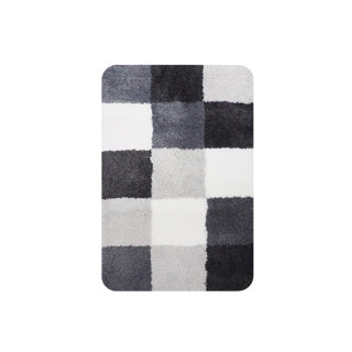 Tapis de bain maison hollandaise brest 60x90 cm gris