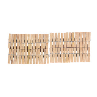 No brand clothespins bamboo 60 pieces