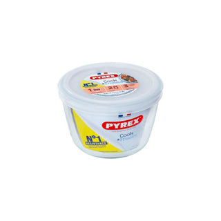 Ciotola in Pyrex con coperchio in plastica da 0,6 l