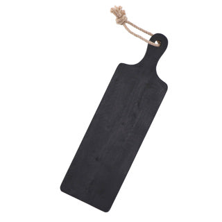 Basic cutting board rubberwood black