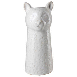 Gusta vase leopard ø10 cm 6 x 26 cm hvit | 4 stk