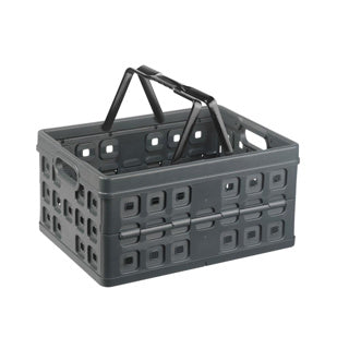 Caja plegable cuadrada Sunware con asa 32l antracita