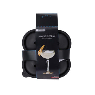 Ijsblokjesmaker voor 4 ijsballen grijs | 6 stuks