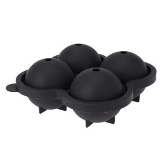 Ijsblokjesmaker voor 4 ijsballen grijs | 6 stuks