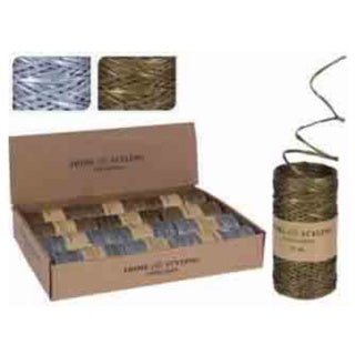 Home styling Christmas ribbon with metal wire 2 assorted 25 meters