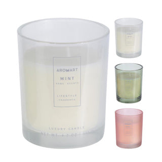 Aromart Duftkerze in Glas 3 Assorti