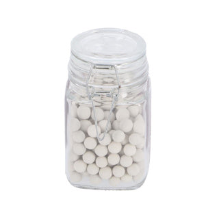 Patisse ceramic baking beans in glass jar 300 g white