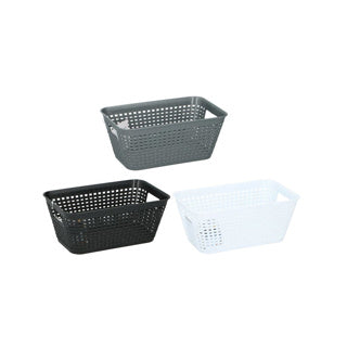 Storage basket 25.5x16x11 cm assorted | 4 pieces