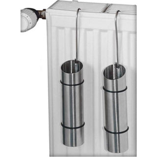 Excellent houseware water evaporator stainless steel set of 2 pcs. 20x5cm