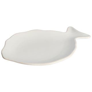 Gusta fish plate 21.5 x 15.2 cm white