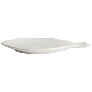 Gusta fish plate 21.5 x 15.2 cm white