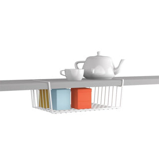 Metaltex hanging basket 40x26x14 cm white metal