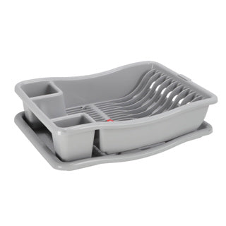 Égouttoir à vaisselle Curver sur plateau 38x29x8,5 cm gris clair