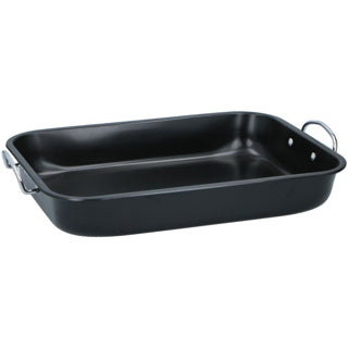 Fuente para horno Alpina 39x29x6 cm negra
