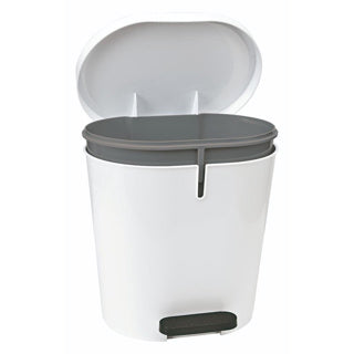 Sonnenwaren Zamora Pedal Bin 8 L Weiß
