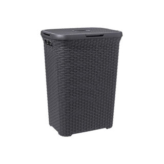 Boîte à linge style Curver 60 l anthracite