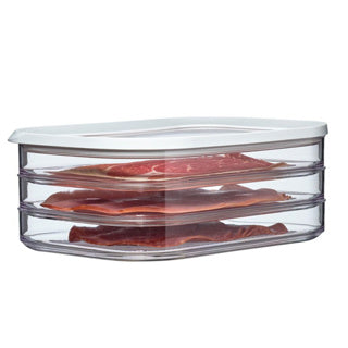 Mepal modula škatla za meso 3-slojni beli pokrov | 2 kos