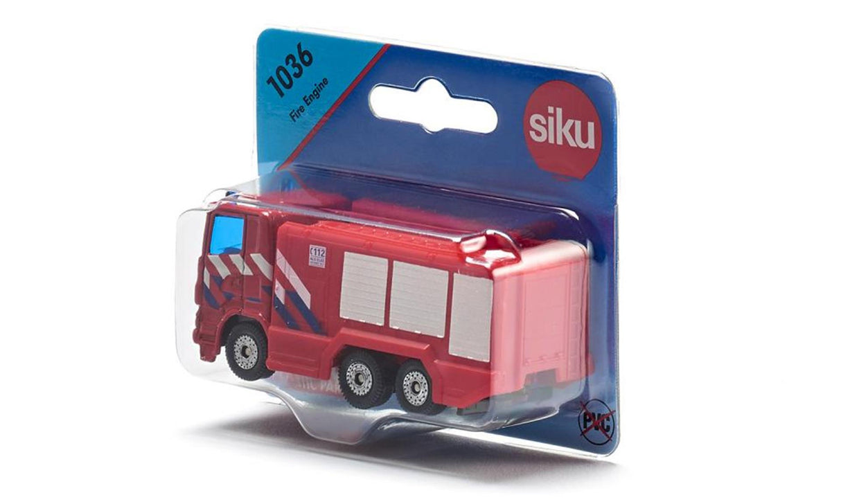 Siku 1036 scania brandweerwagen 9,8cm