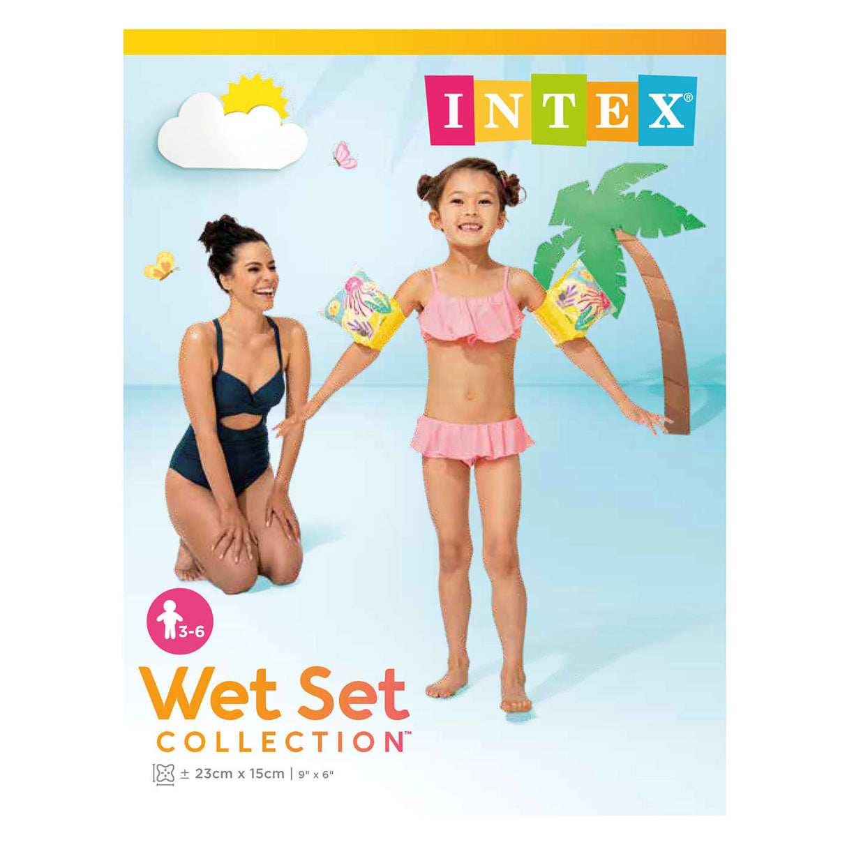 Intex swimming armbands tropical buddies, 3-6 years