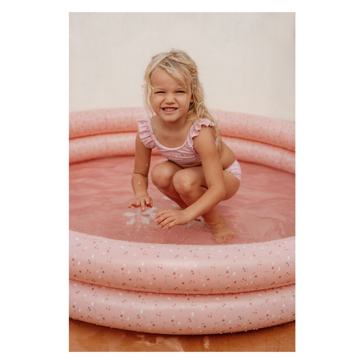 Little Dutch Swimming pool Flowers and Butterflies 150 cm pink