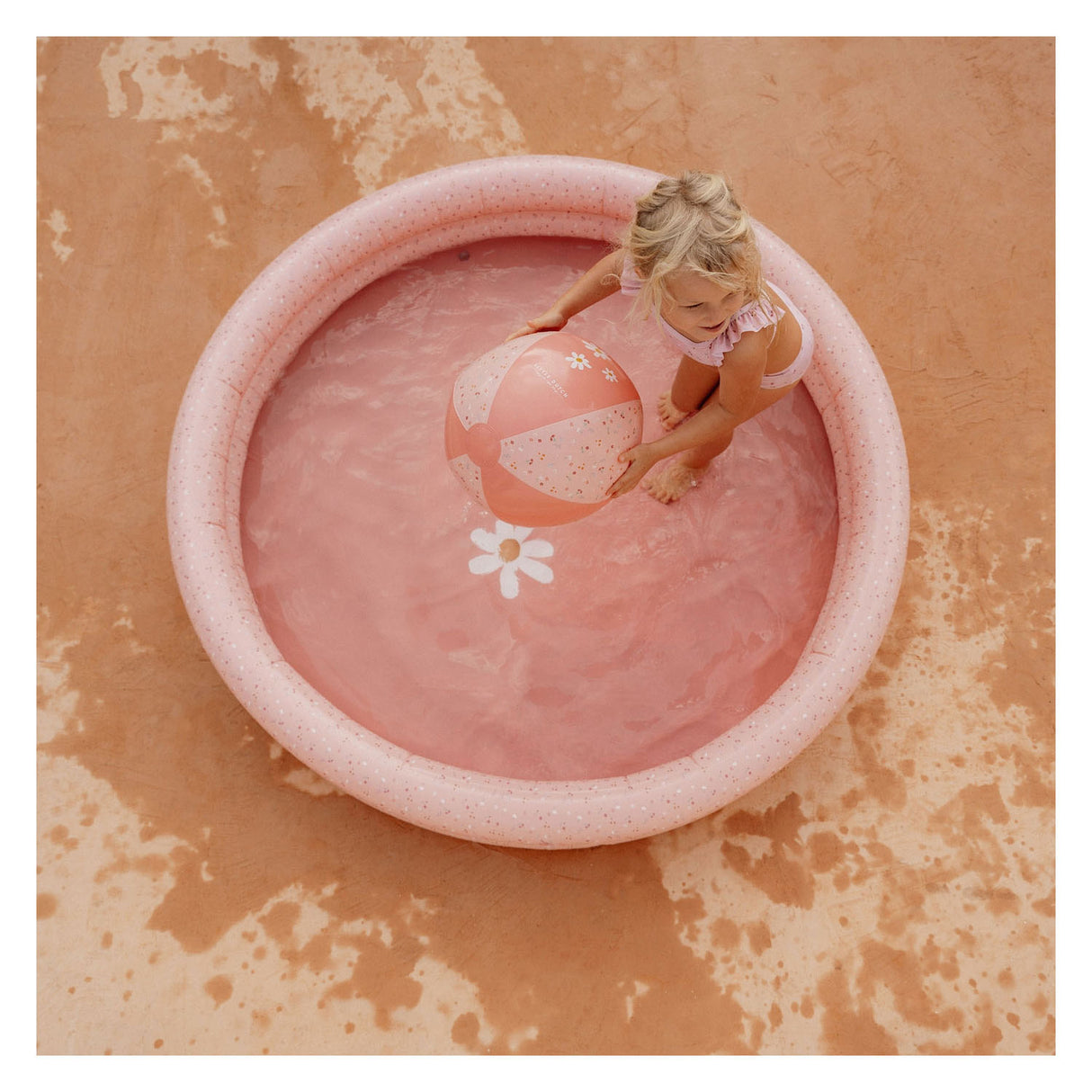 Little Dutch Swimming pool Flowers and Butterflies 150 cm pink