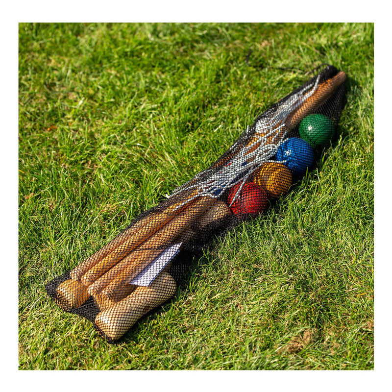Outdoor play wooden croquet