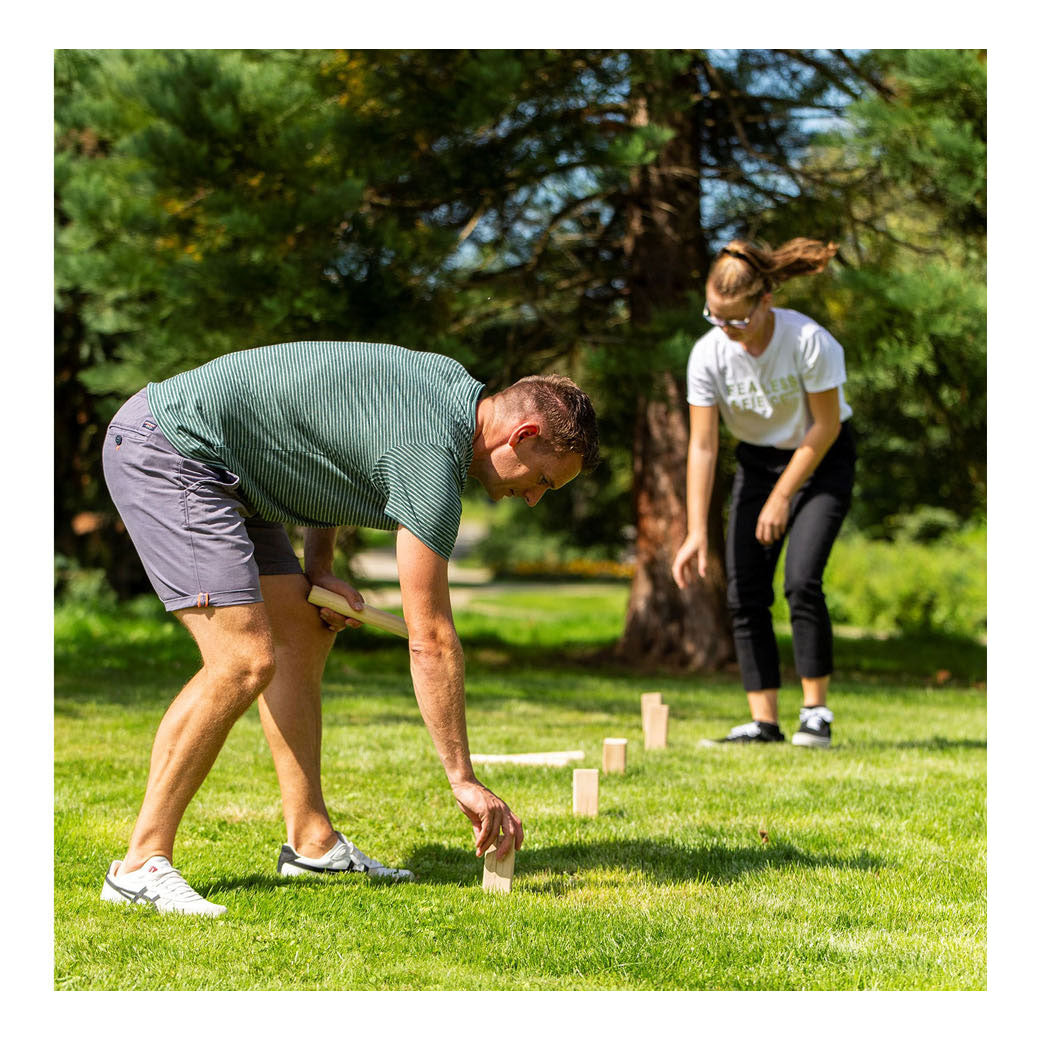 Outdoor Giocare a legno Kubb Game ufficiale