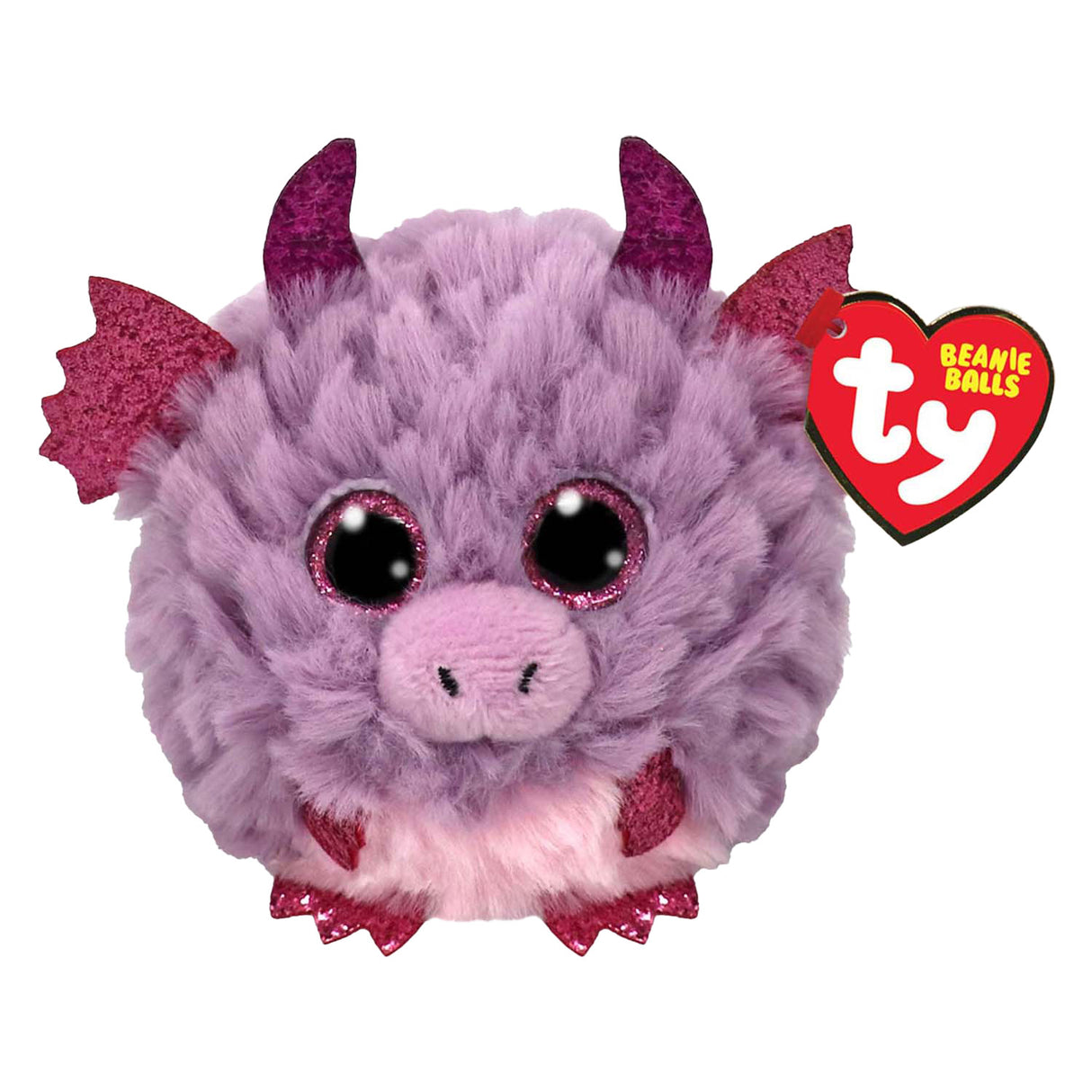 Ty beanie ty teeny puffies spark dragon, 10cm