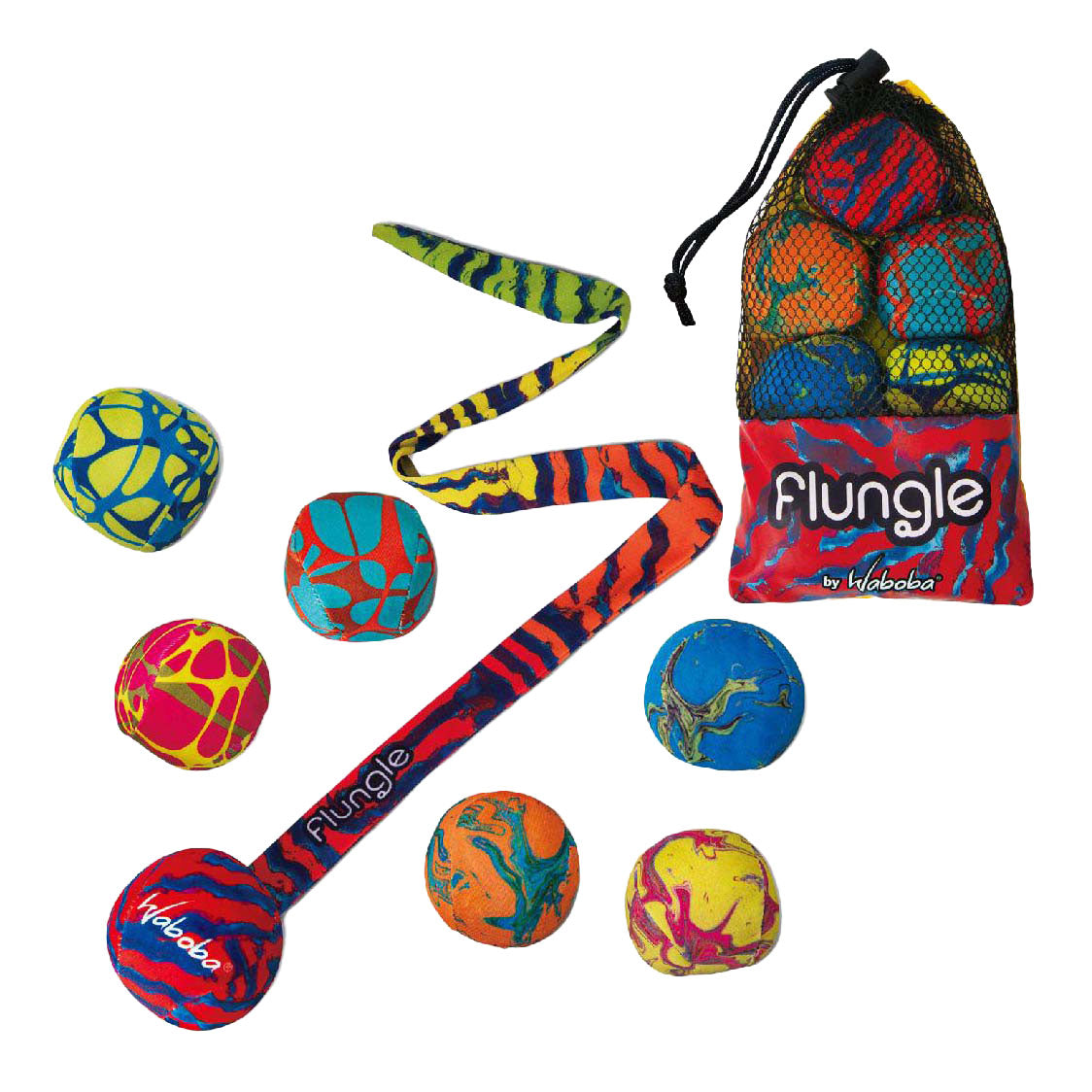 Waboba flungle tailball, 7 peças