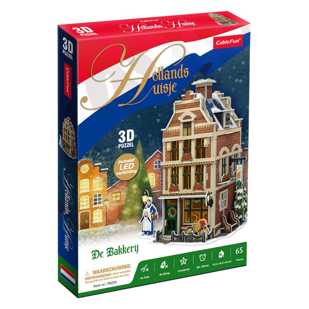 Cubic Fun 3D Puzzle Hollanse Bakery avec éclairage LED