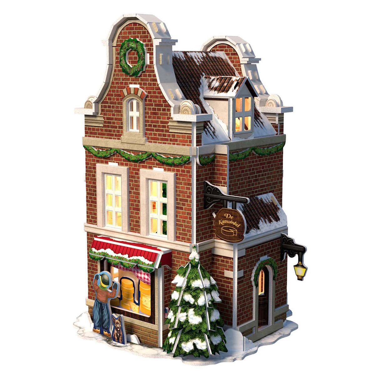 Siopa cáise bhfreagra ciúbach 3D spraoi le soilsiú LED