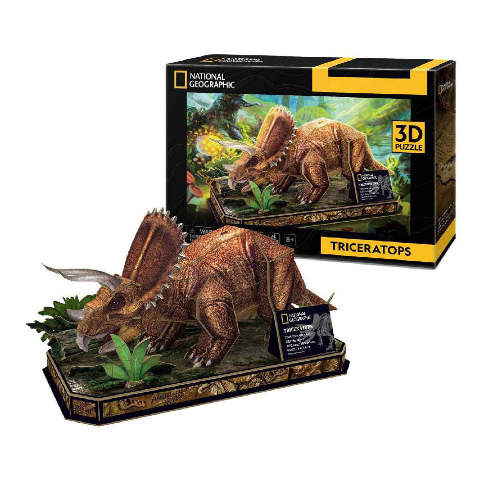 Cubic fun 3d puzzel national geographic triceratops