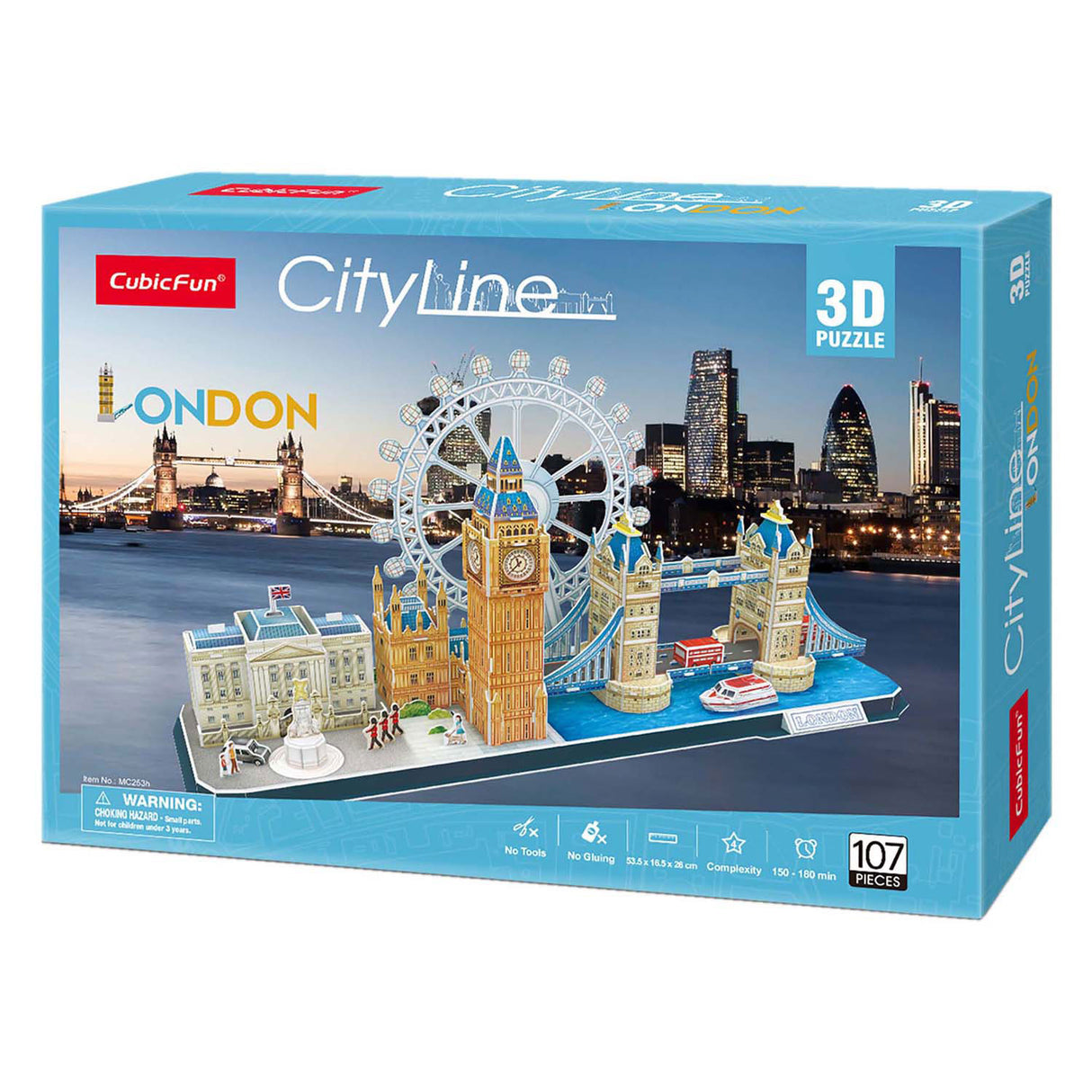 Cubic fun 3d puzzle city line london