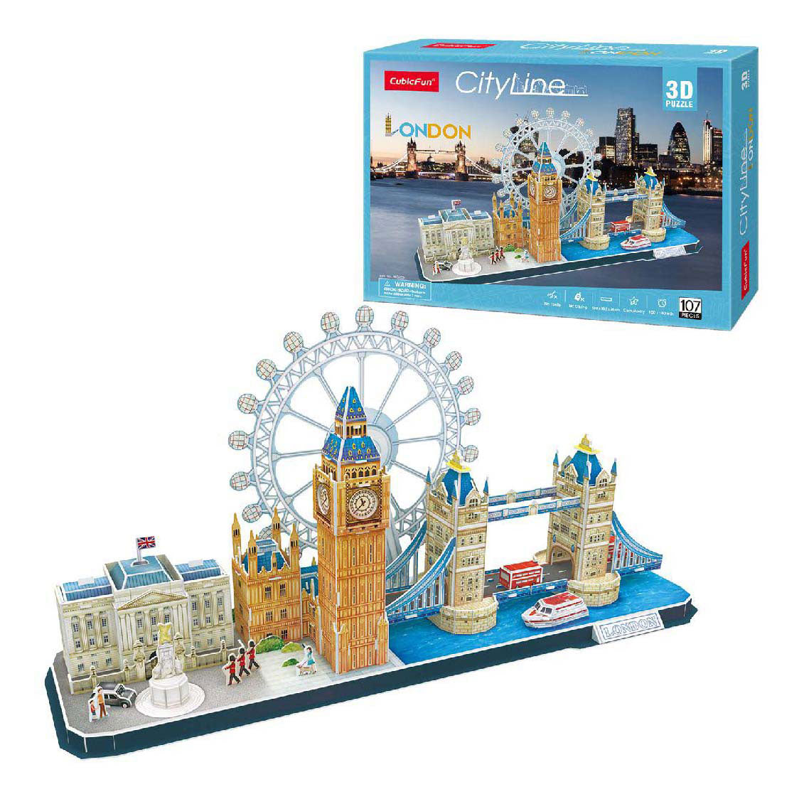 Cubic fun 3d puzzle city line london