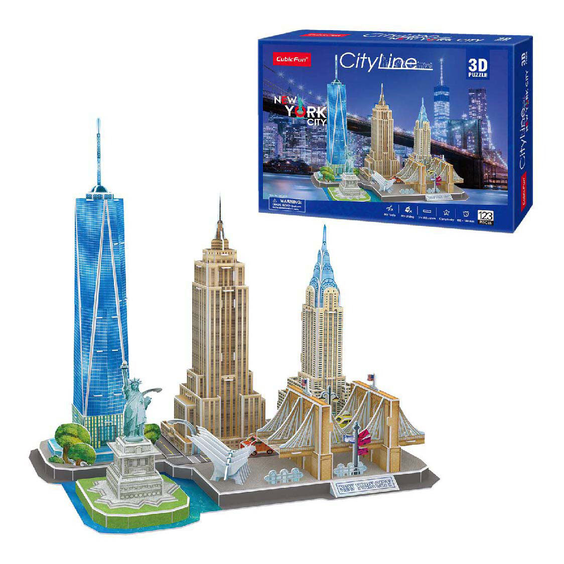 Cubic fun 3d puzzle city line new york city