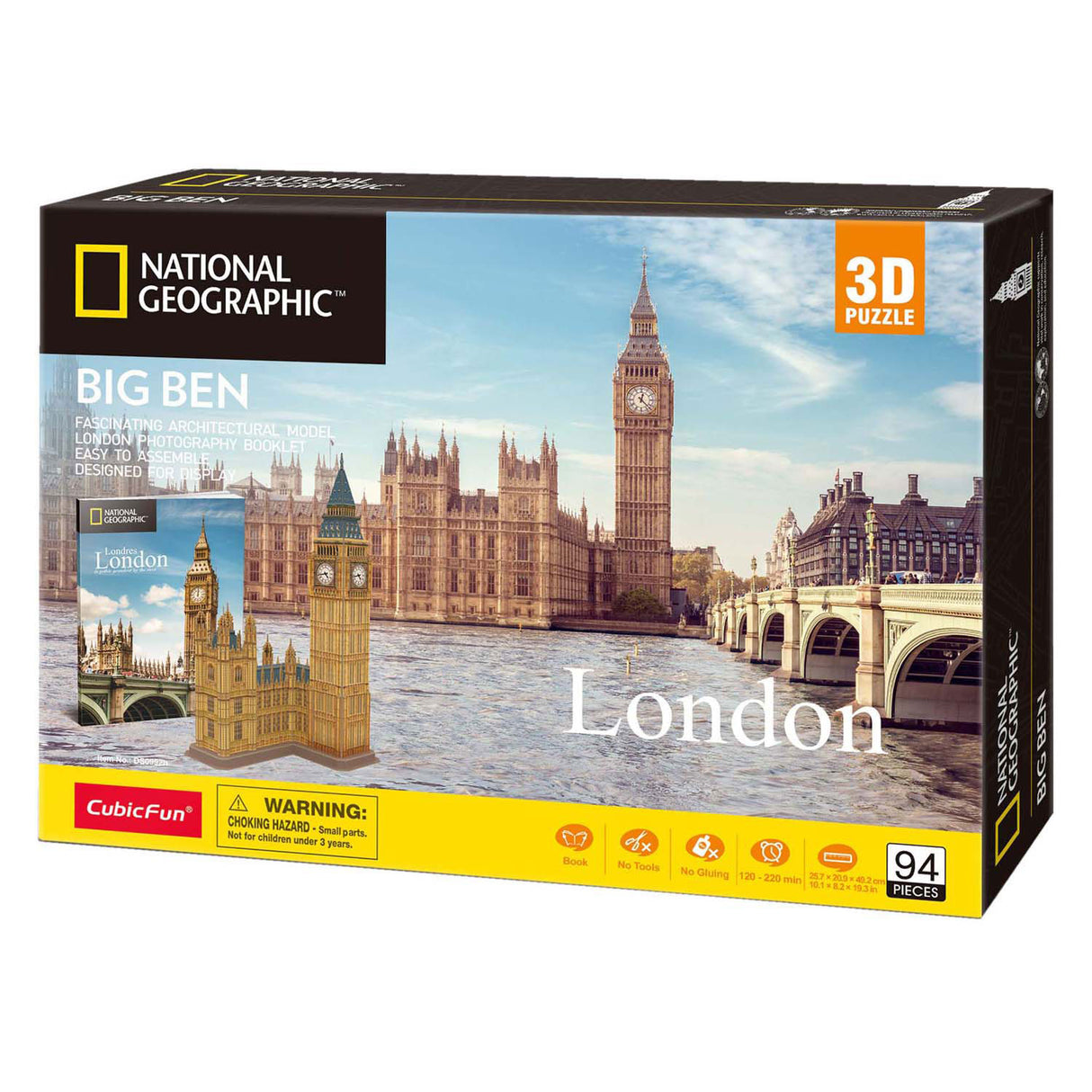 Kubikfun 3D -Puzzle National Geographic Big Ben