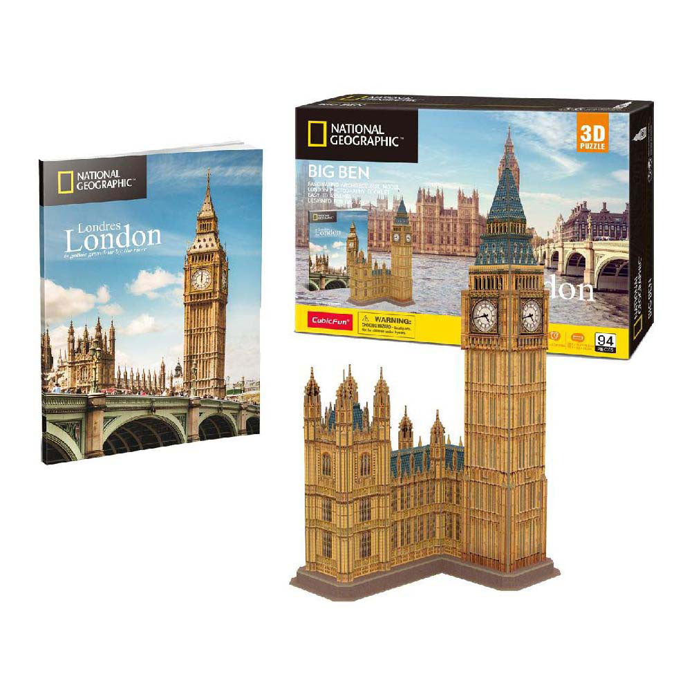 Kubična zabavna 3D sestavljanka National Geographic Big Ben