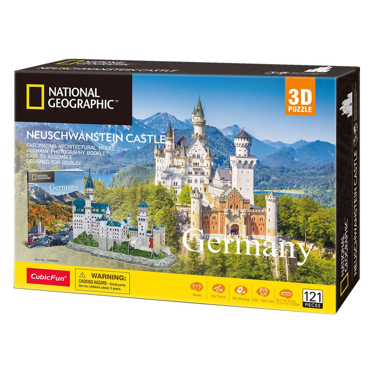 Kubična zabavna 3D uganka National GeographicNeuschwanstein grad