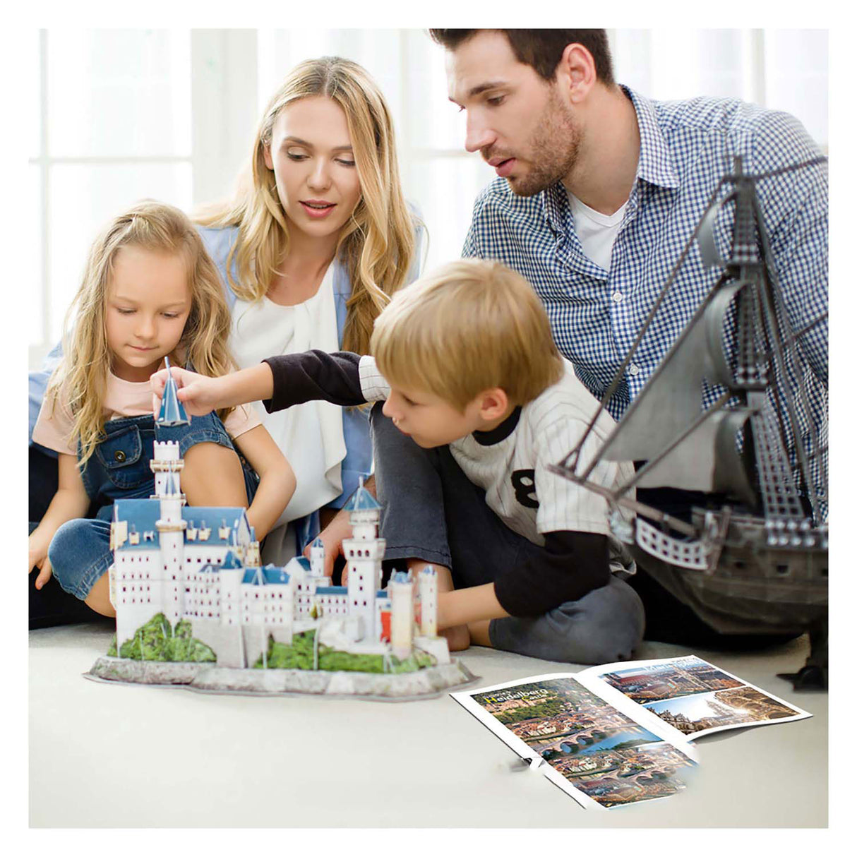 Cubic fun 3d puzzel national geographic neuschwanstein kasteel