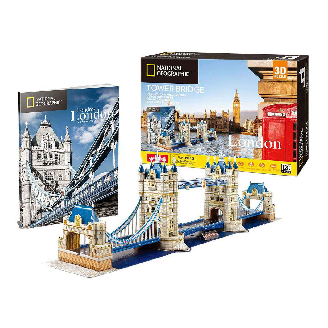 Kubična zabavna 3D uganka National Geographic Tower Bridge