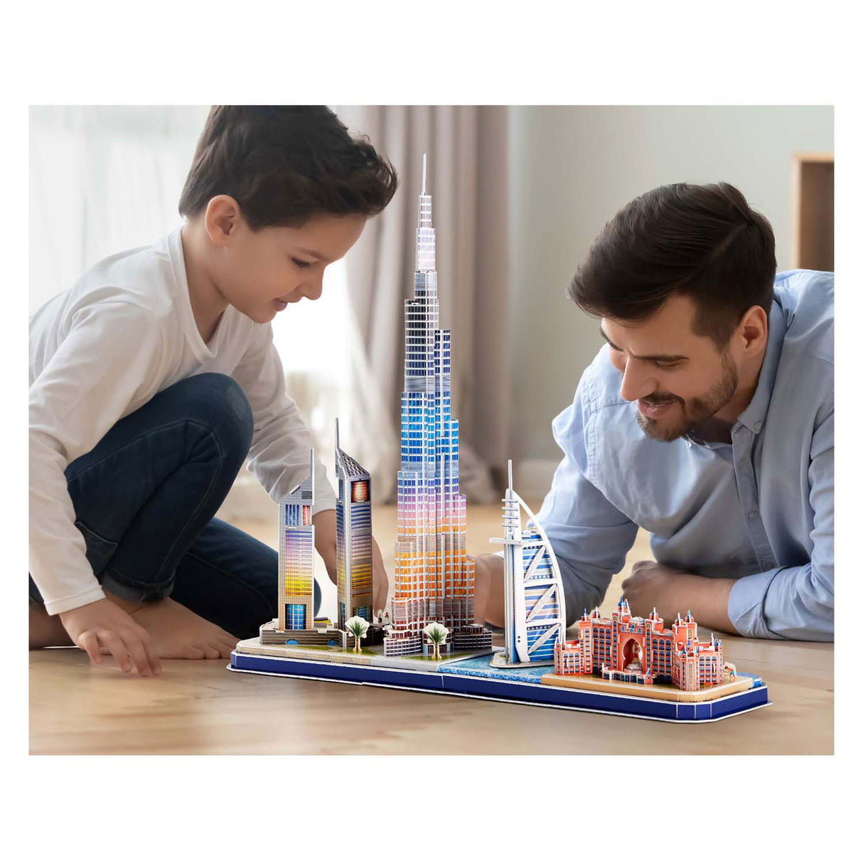 Kubikfun 3D Puzzle City Line Dubai mit LED -Beleuchtung