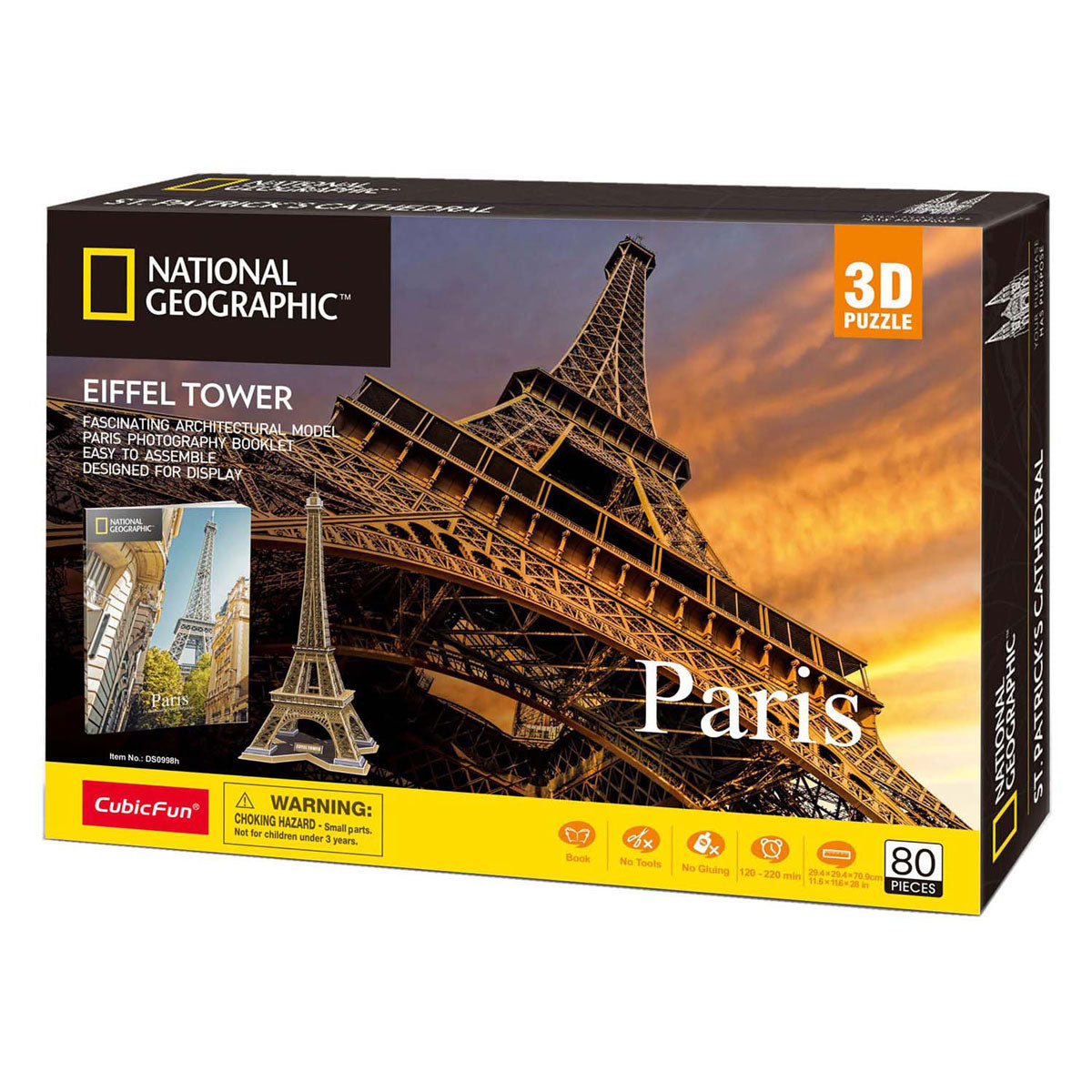 Cubic Fun 3D Puzzle National Geographic Eiffelturm