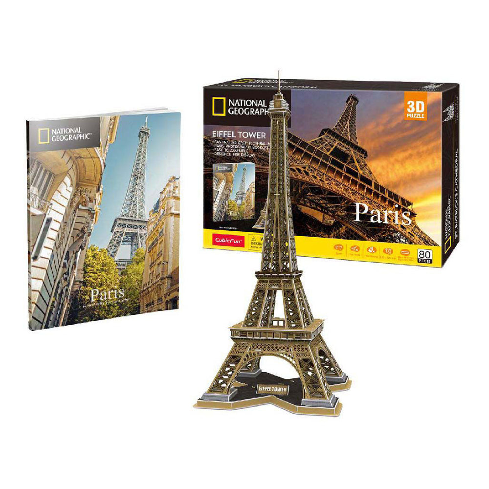 Cubic Fun 3D Puzzle National Geographic Eiffelturm