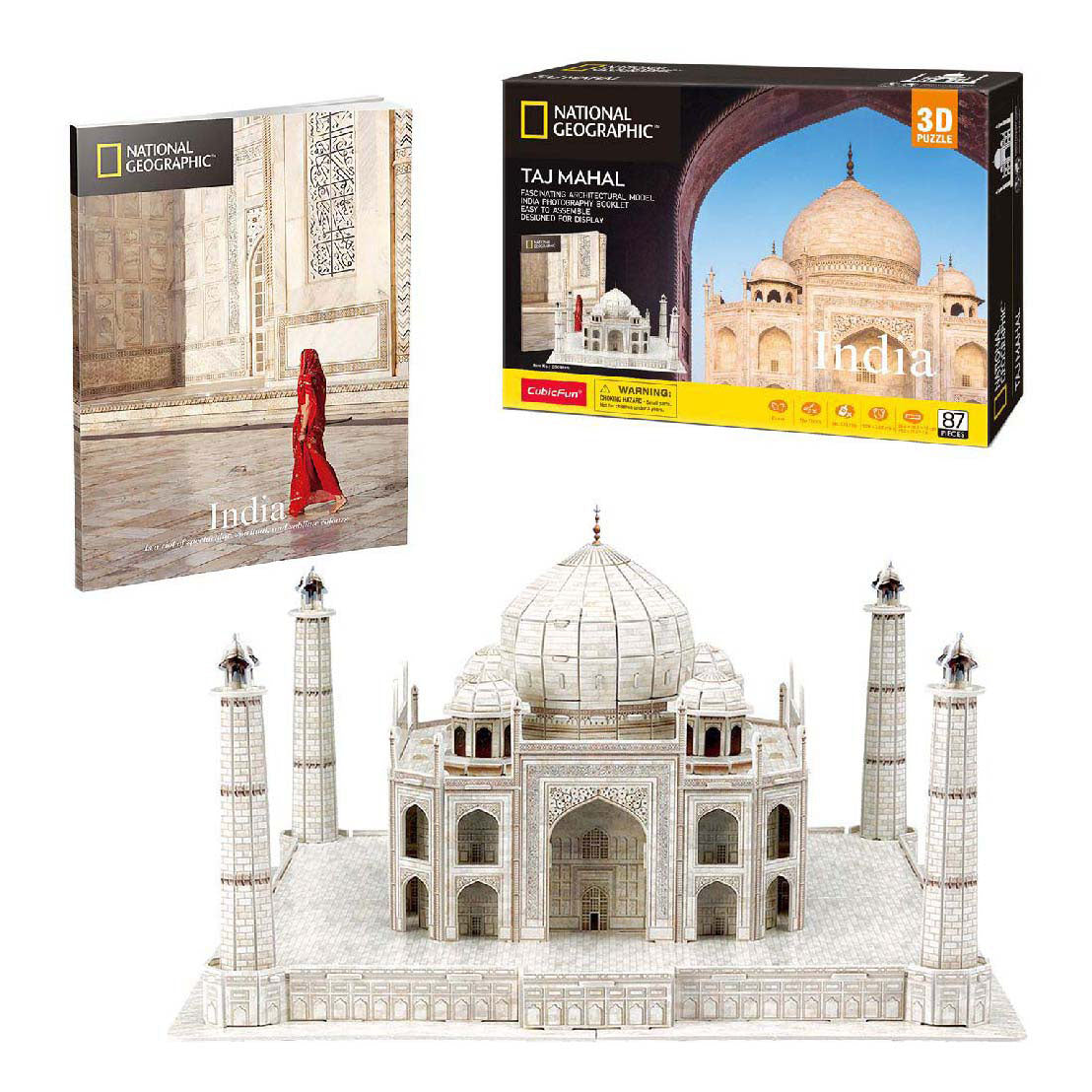 Kubična zabavna 3D sestavljanka National Geographic Taj Mahal