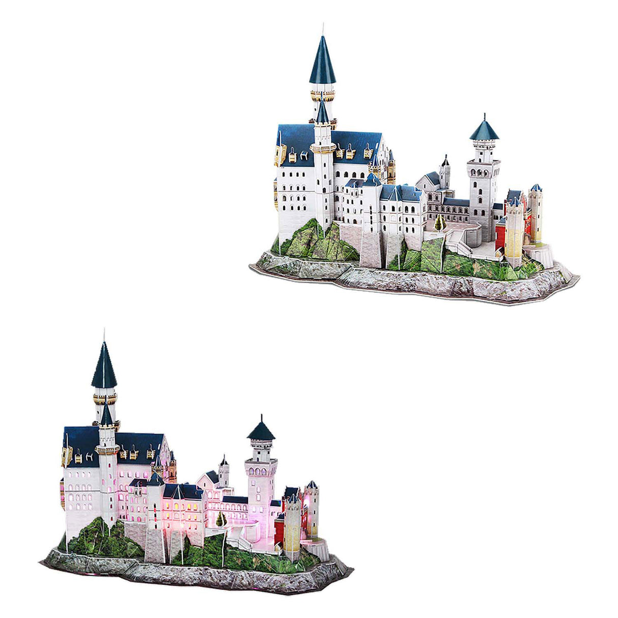 Kubikfun 3D -Puzzle Neuschwanstein Schloss mit LED -Beleuchtung
