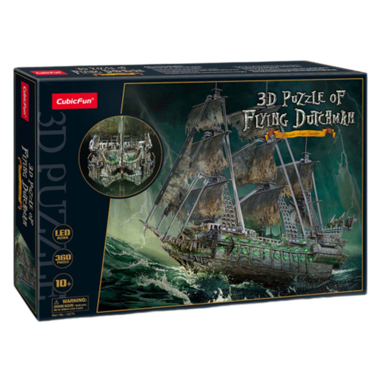 Cubic fun 3d puzzel flying dutchman met led verlichting